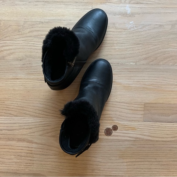 LAST CHANCE❗️Chic Ankle Winter Wedge Boot - Leather & faux shearling - Picture 8 of 8